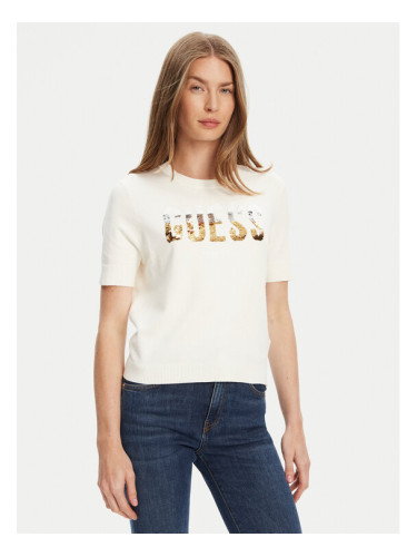 Guess Пуловер W5YR25 Z2NQ2 Екрю Regular Fit