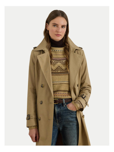 LAUREN RALPH LAUREN Тренч 297951255004 Бежов Regular Fit