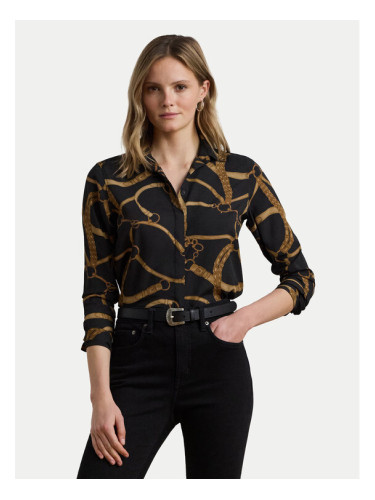 LAUREN RALPH LAUREN Риза 200970823001 Черен Classic Fit
