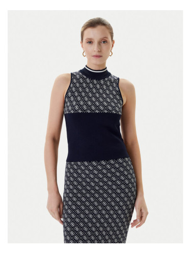 Guess Пуловер W3YR26 Z37K0 Тъмносин Regular Fit