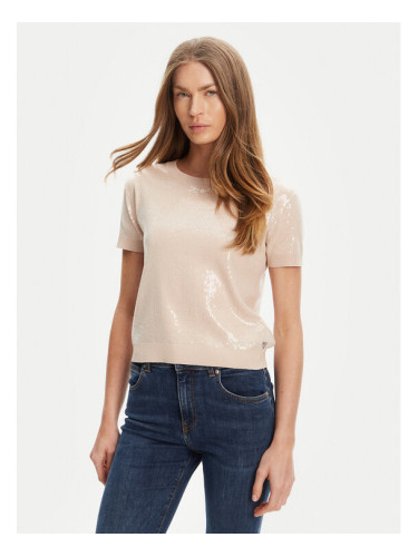 Guess Пуловер W5YR21 Z3E70 Бежов Regular Fit