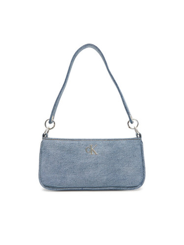 Calvin Klein Дамска чанта Denim Shoulder Pouch W/Strap LV04F3217G Син