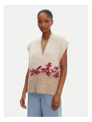 Munthe Пуловер Purulia 252160125272 Бежов Loose Fit