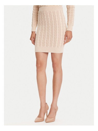 Guess Мини пола W5YD68 Z3OU0 Бежов Regular Fit