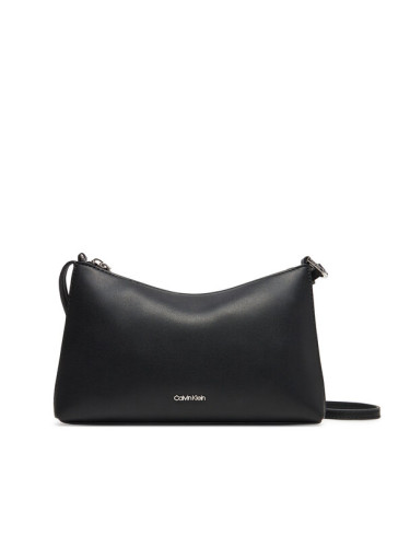 Calvin Klein Дамска чанта Ck Must Conv Logo Jqd Strap Xbod LV04F3095G Черен