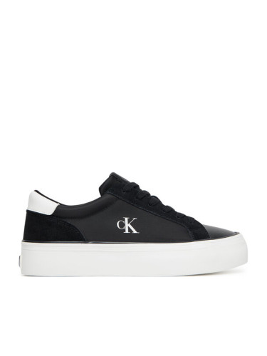 Calvin Klein Jeans Сникърси Vulc Flatform Mg Nylon Mix YW0YW01896 Черен