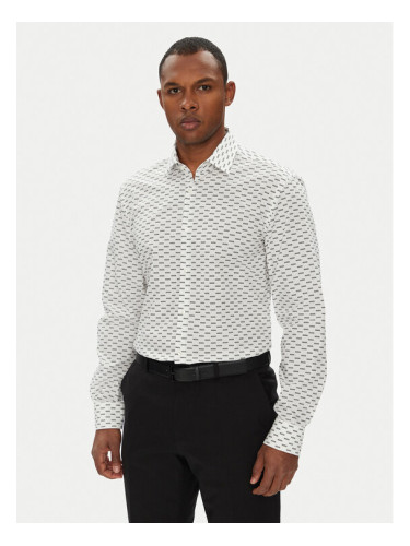 HUGO Риза Kenno 50544929 Бял Slim Fit