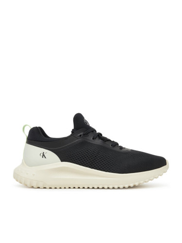 Calvin Klein Jeans Сникърси Eva Runner Sock Mg Tech YW0YW01855 Черен