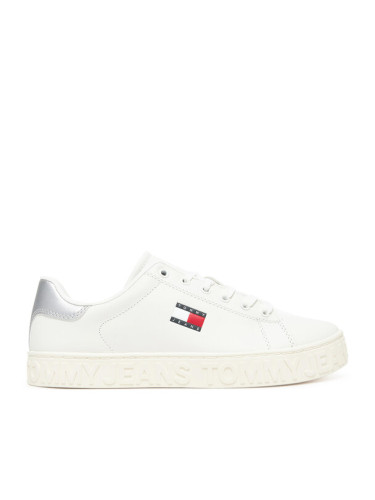 Tommy Jeans Сникърси Tjw Logo Outsole Sneaker Ess EN0EN02703 Екрю