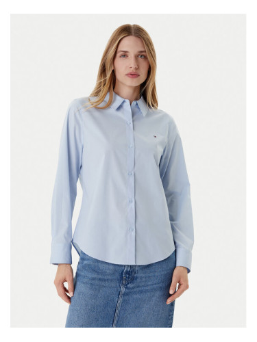 Tommy Hilfiger Риза Ess WW0WW47169 Светлосиньо Regular Fit