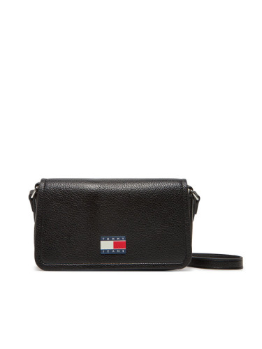 Tommy Jeans Дамска чанта Tjw Must Flap Crossover AW0AW17553 Черен