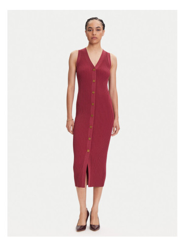 MICHAEL Michael Kors Плетена рокля MT5832533D Розов Slim Fit