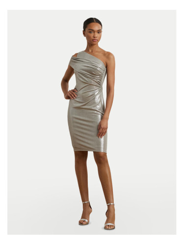 LAUREN RALPH LAUREN Коктейлна рокля 253970802001 Сребрист Slim Fit