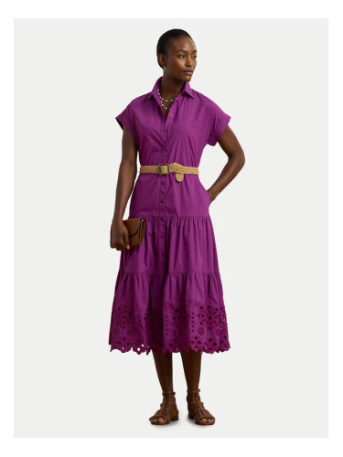LAUREN RALPH LAUREN Рокля тип риза 200970821001 Виолетов Regular Fit