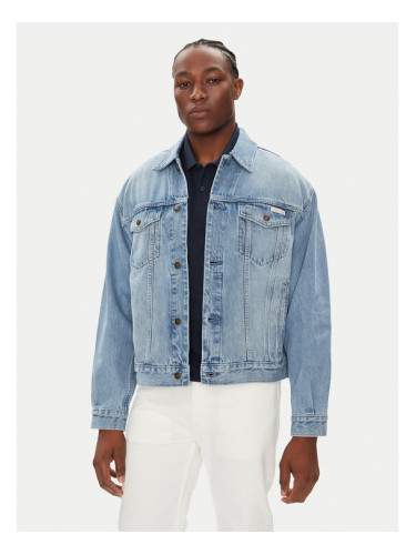 Calvin Klein Jeans Дънково яке 90's Icon LV04RB794G Син Regular Fit