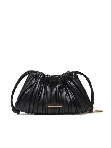 Calvin Klein Дамска чанта Drawstring Plisse Conv Mini Cb P LV04F3077G Черен