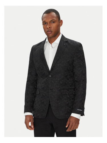 KARL LAGERFELD Сако 155200 553038 Черен Slim Fit