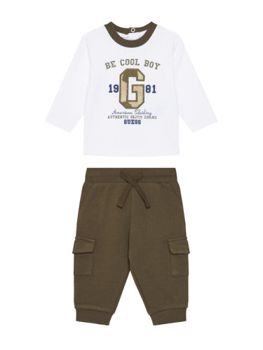 Guess Комплект блуза и панталон I5YG06 K8HM4 Бял Regular Fit