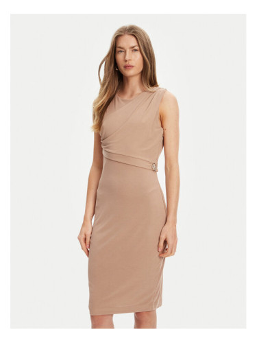 Guess Ежедневна рокля W5YK27 KAQL2 Кафяв Regular Fit