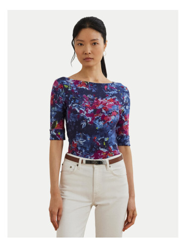 LAUREN RALPH LAUREN Блуза 200971065001 Тъмносин Slim Fit