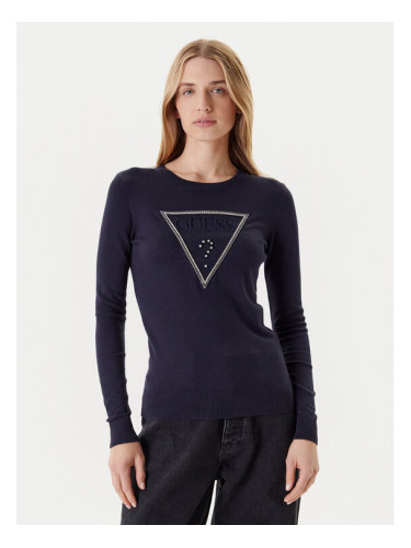 Guess Пуловер W5YR23 Z2NQ2 Тъмносин Regular Fit