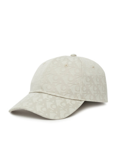 Calvin Klein Шапка с козирка Aop 6 Panel Baseball Cap LV04K5058G Бежов