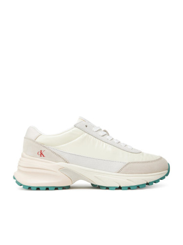 Calvin Klein Jeans Сникърси Hike Runner Mg Nylon Perl YW0YW01963 Екрю