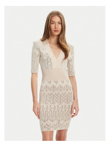 Marciano Guess Плетена рокля 5YGK20 5877Z Бежов Slim Fit