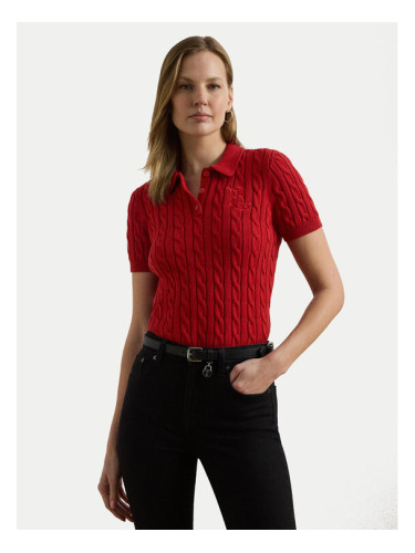 LAUREN RALPH LAUREN Пуловер 200932224012 Червен Slim Fit