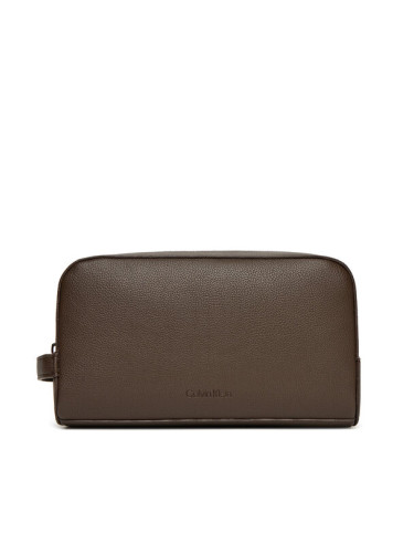 Calvin Klein Несесер Micropebble Washbag/Dopp Kit LV04D1036G Кафяв
