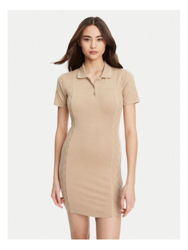 Guess Плетена рокля V5YK00 KCX12 Бежов Regular Fit