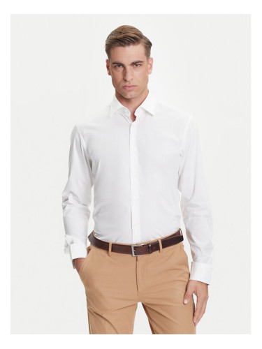 BOSS Риза H-Joe 50545075 Бял Regular Fit