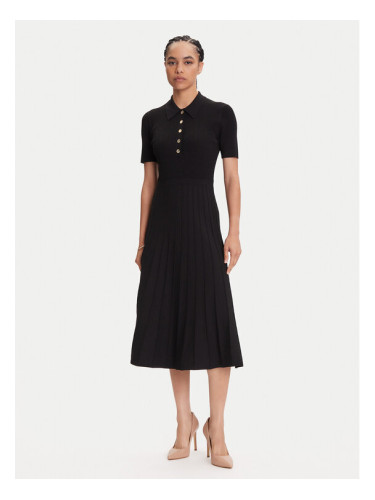 MICHAEL Michael Kors Плетена рокля MT5834F33D Черен Regular Fit