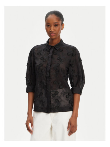 Munthe Риза Pust 252101725225 Черен Regular Fit