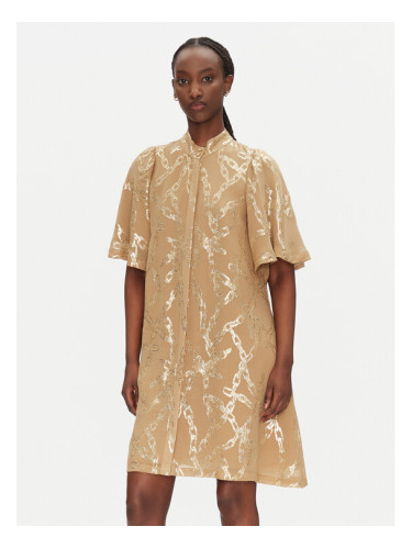 Bruuns Bazaar Рокля тип риза Philly BBW4552 Бежов Loose Fit