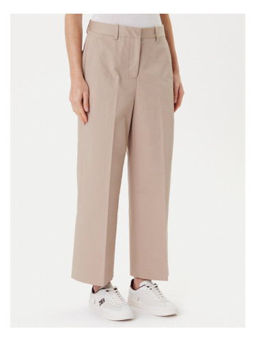 Tommy Hilfiger Текстилни панталони WW0WW45791 Бежов Wide Leg