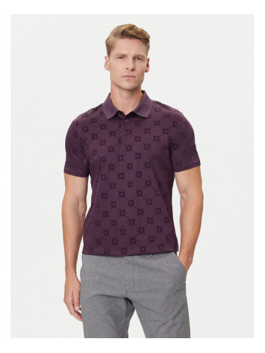 JOOP! Тениска с яка и копчета 17 JJ-24Bartholo 30046986 Виолетов Modern Fit