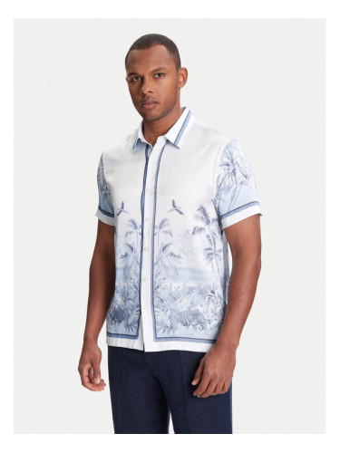 Guess Риза M4YH39 WF1T2 Син Regular Fit