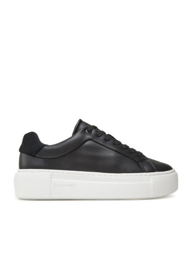 Calvin Klein Сникърси Ff Cupsole Lace Up Lth HW0HW02570 Черен