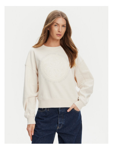 Guess Суитшърт W5YQ07 KB681 Екрю Regular Fit