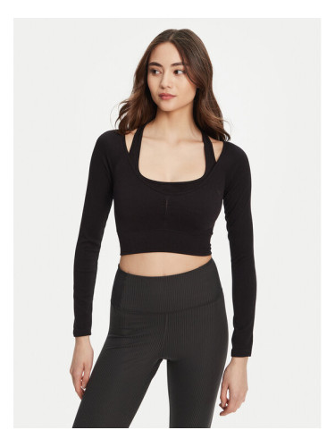 Guess Блуза V5YP06 Z3OA0 Черен Slim Fit