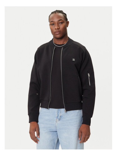 HUGO Суитшърт Dargenzip 50542590 Черен Oversize