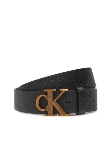 Calvin Klein Мъжки колан Monogram Buckle Fixed Belt 35Mm LV04G7025G Черен