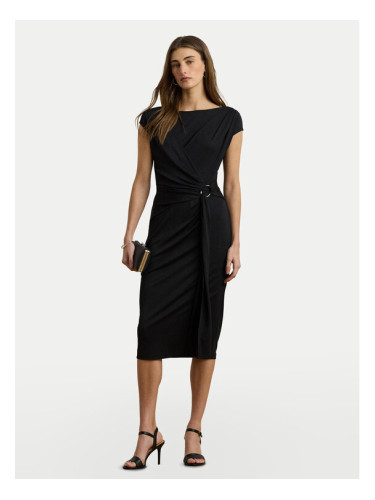 LAUREN RALPH LAUREN Коктейлна рокля 200973601001 Черен Slim Fit