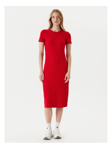 Tommy Jeans Ежедневна рокля DW0DW19721 Червен Slim Fit