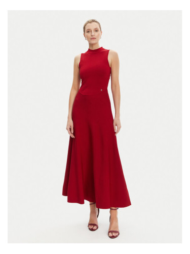 Guess Плетена рокля W5YK0S Z0241 Бордо Regular Fit