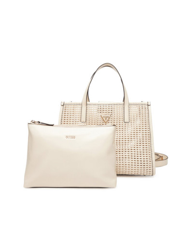 Guess Дамска чанта Brigitta HWWZ72 06230 Екрю