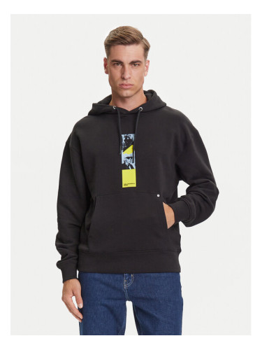 Karl Lagerfeld Jeans Суитшърт A3M20031 Черен Relaxed Fit