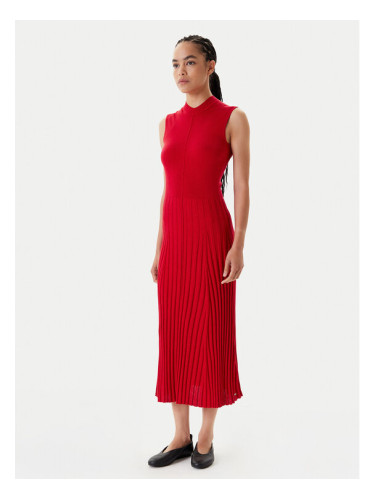 Tommy Hilfiger Плетена рокля WW0WW45653 Червен Slim Fit
