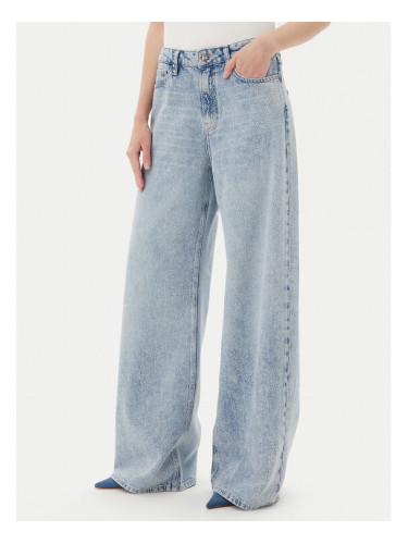 Guess Дънки W5YA82 D5QKA Син Wide Leg